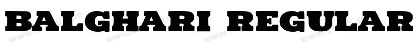 Balghari Regular字体转换